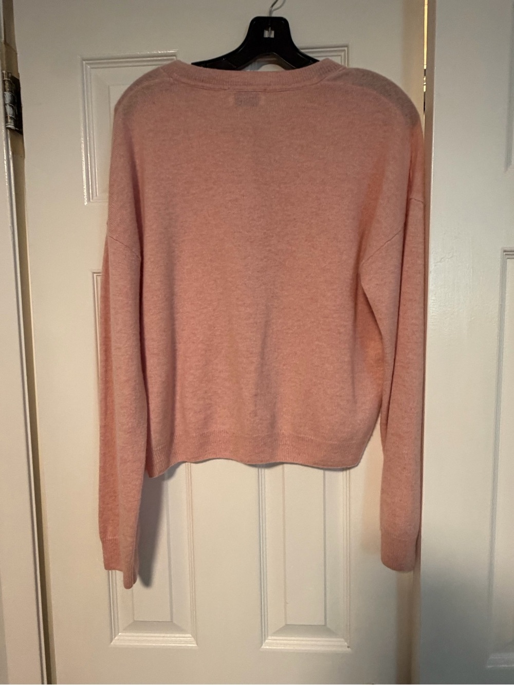 27 Miles Malibu Chiara 100% Cashmere Heart Button Cardigan Pink L NWOT - Picture 10 of 10